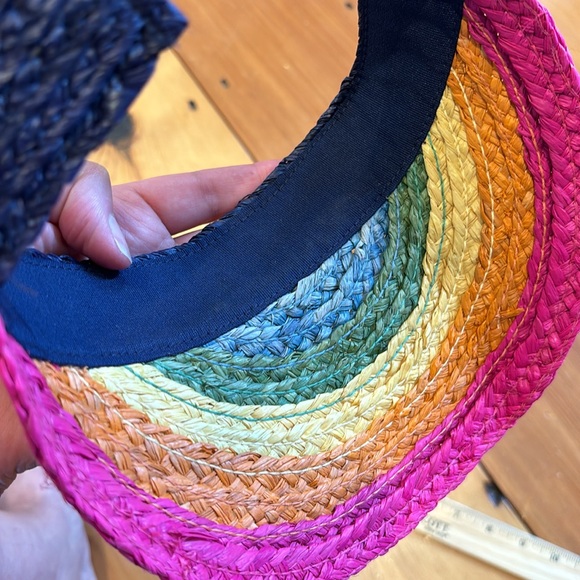 J Crew Crewcuts straw rainbow visor - Picture 5 of 5